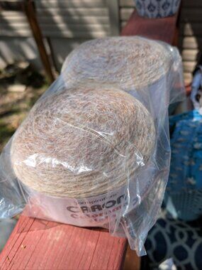 Caron colorama halo yarn-NEW in PLASTIC-Nutmeg Frost-set of two -8 oz each